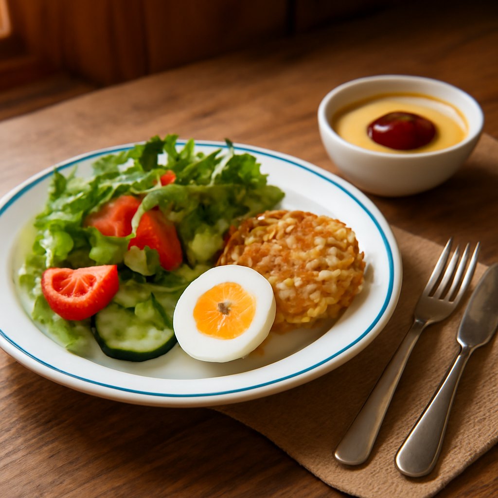 Salatteller mit Ei