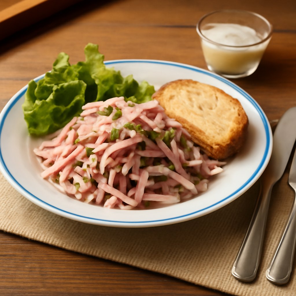 Wurstsalat garniert
