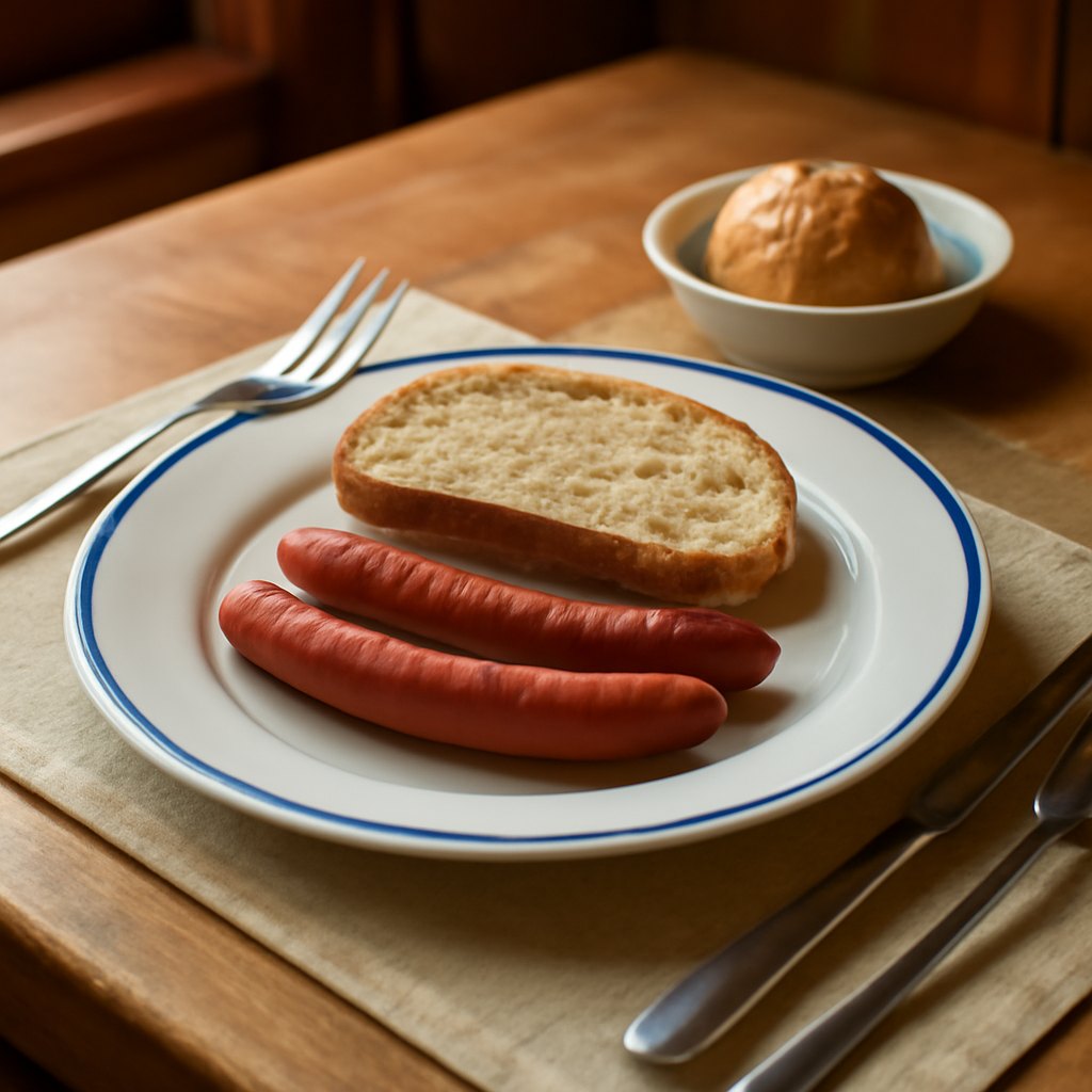 1 Paar Rauchwürstli mit Brot