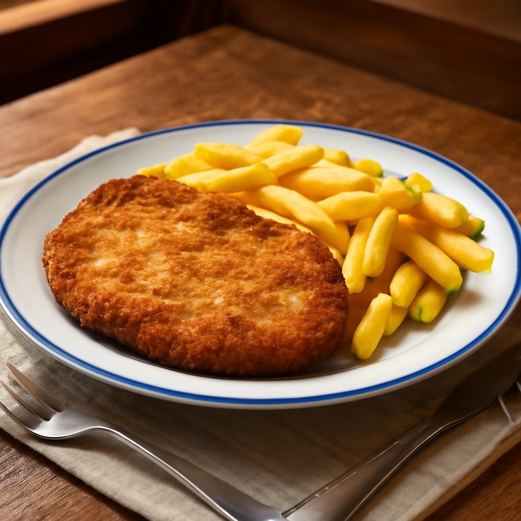 Schweinsschnitzel paniert