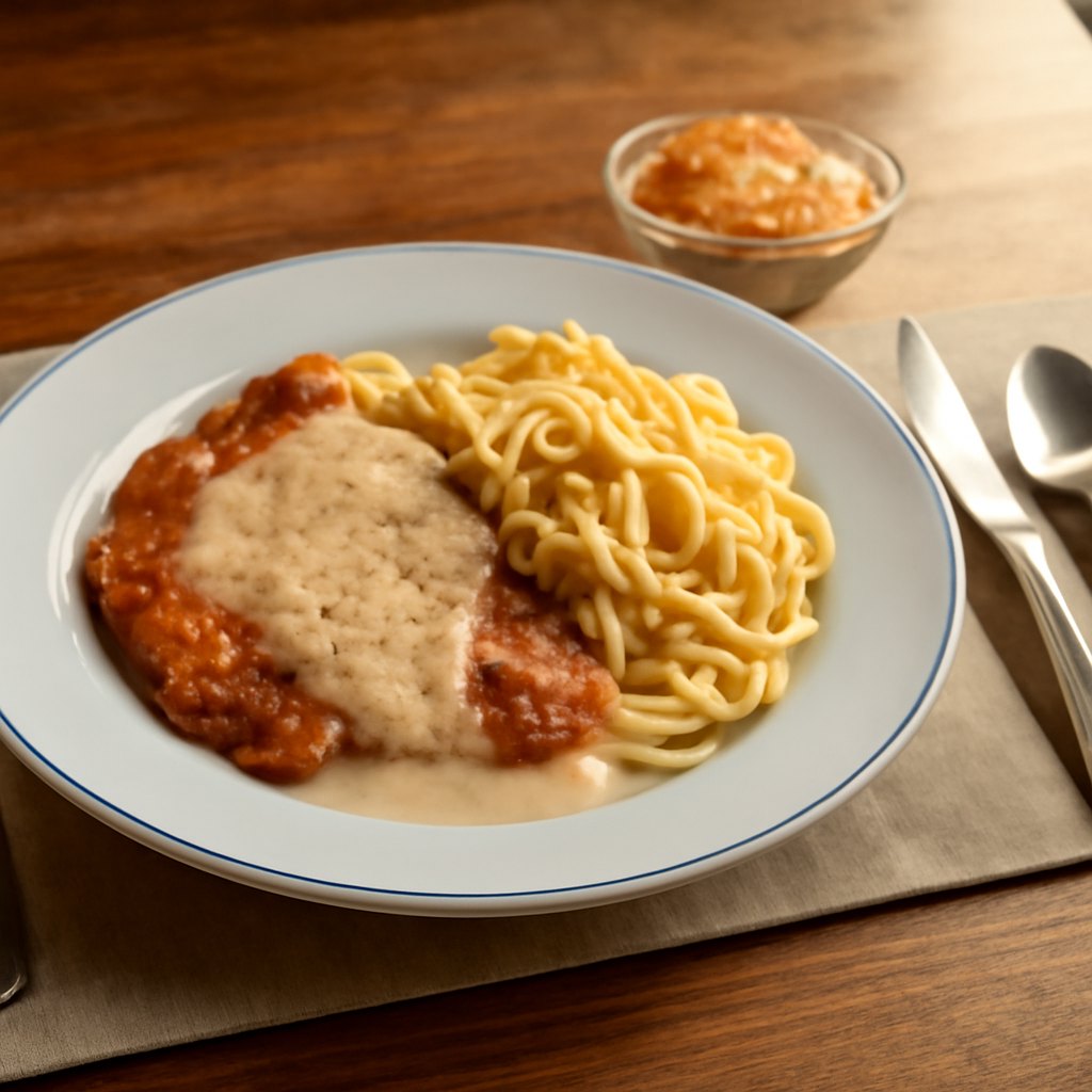 Schweinsschnitzel mit feiner Rahmsauce