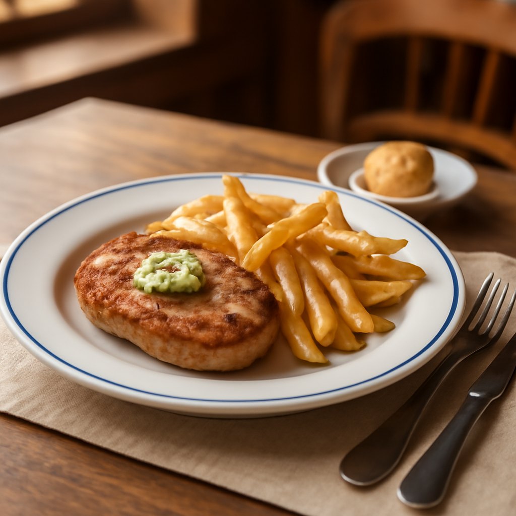 Schweinssteak mit Kräuterbutter