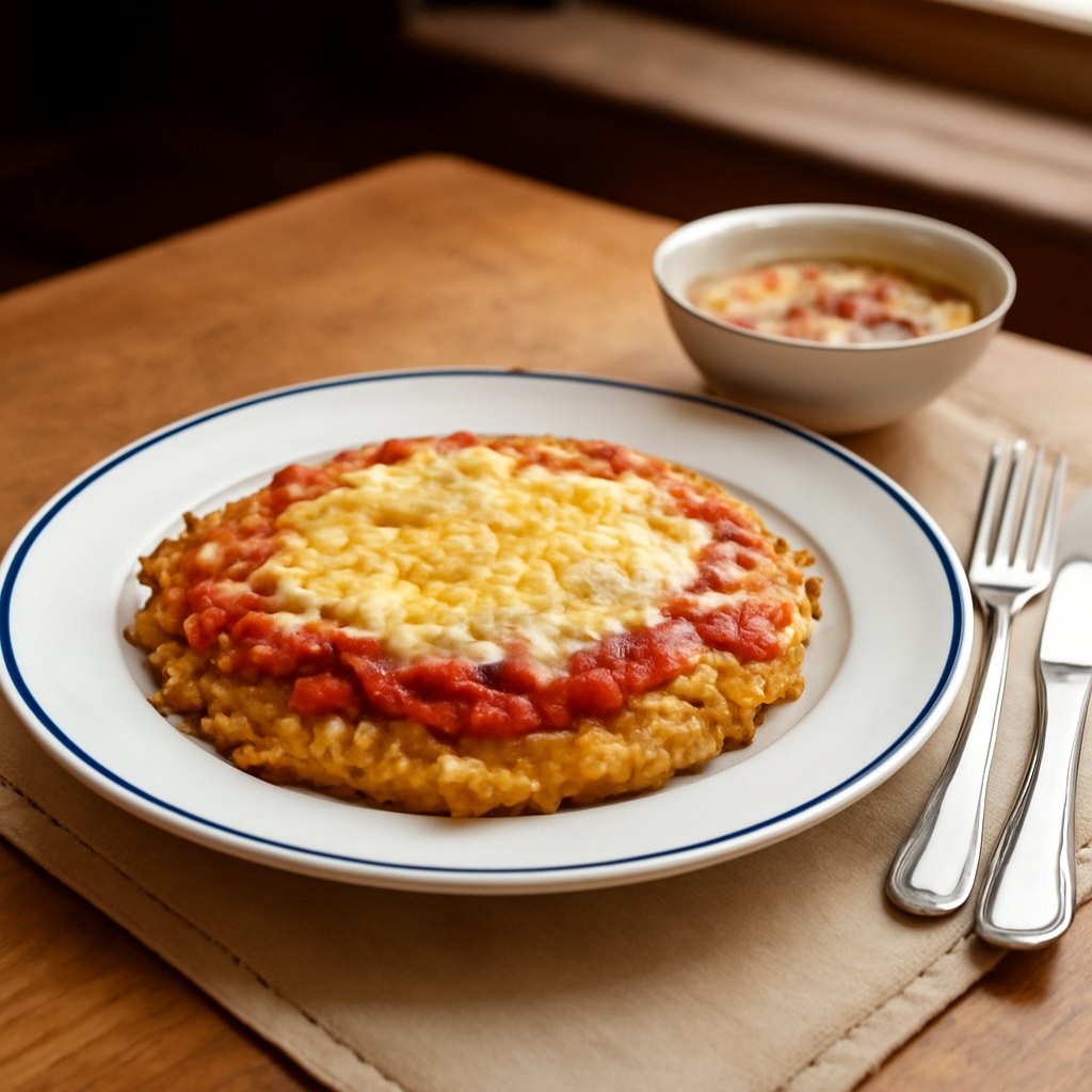 Rösti an Tomatensauce