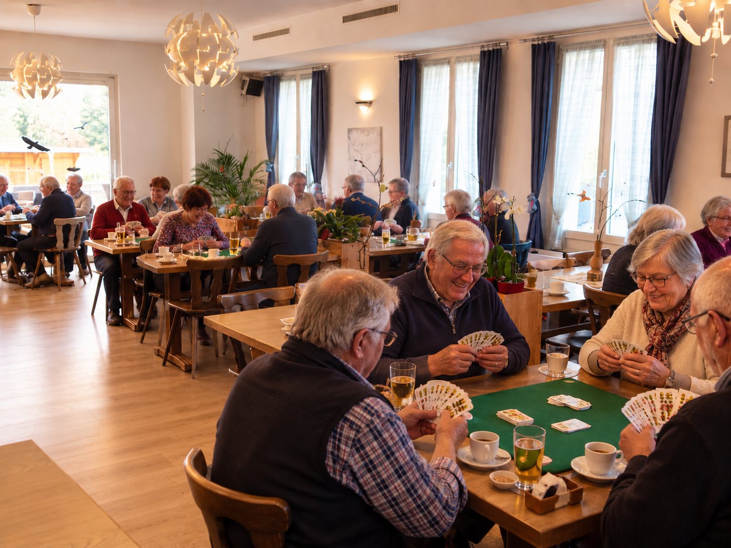Jassnachmittag im Säli des Restaurant Terminus