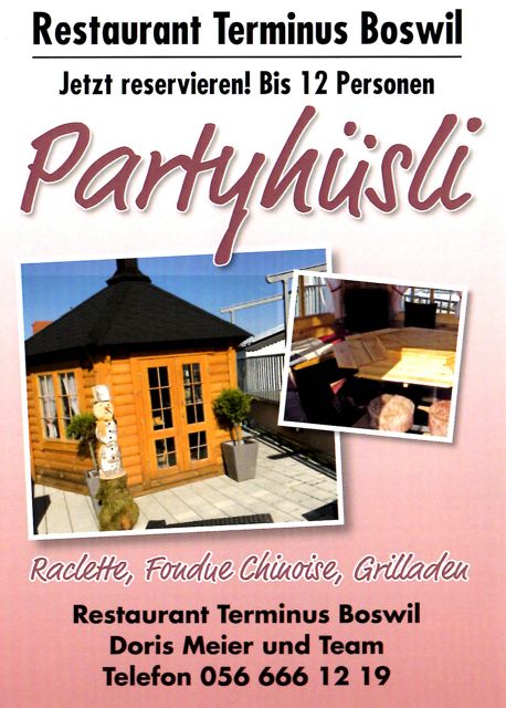 Partyhüsli – Flyer
